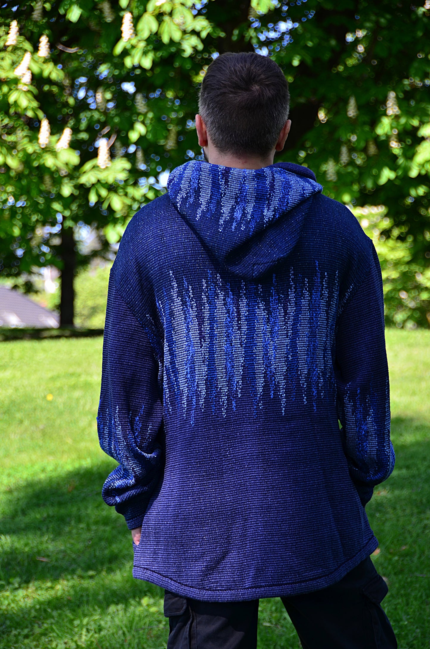 ZIP Jacket with the hood NAVY BLUE
