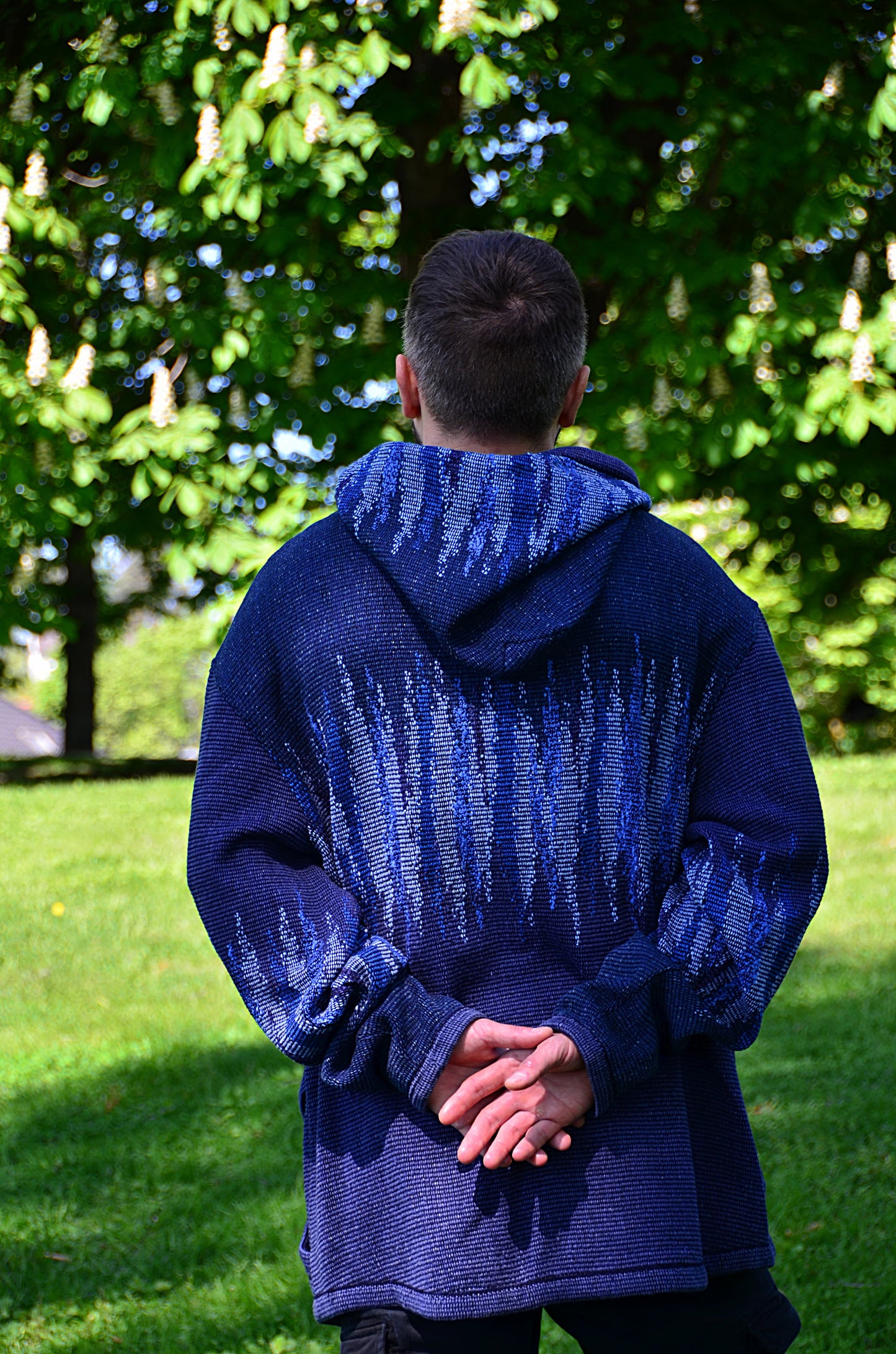 ZIP Jacket with the hood NAVY BLUE