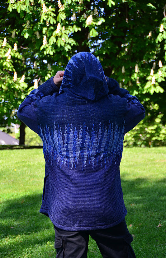 ZIP Jacket with the hood NAVY BLUE