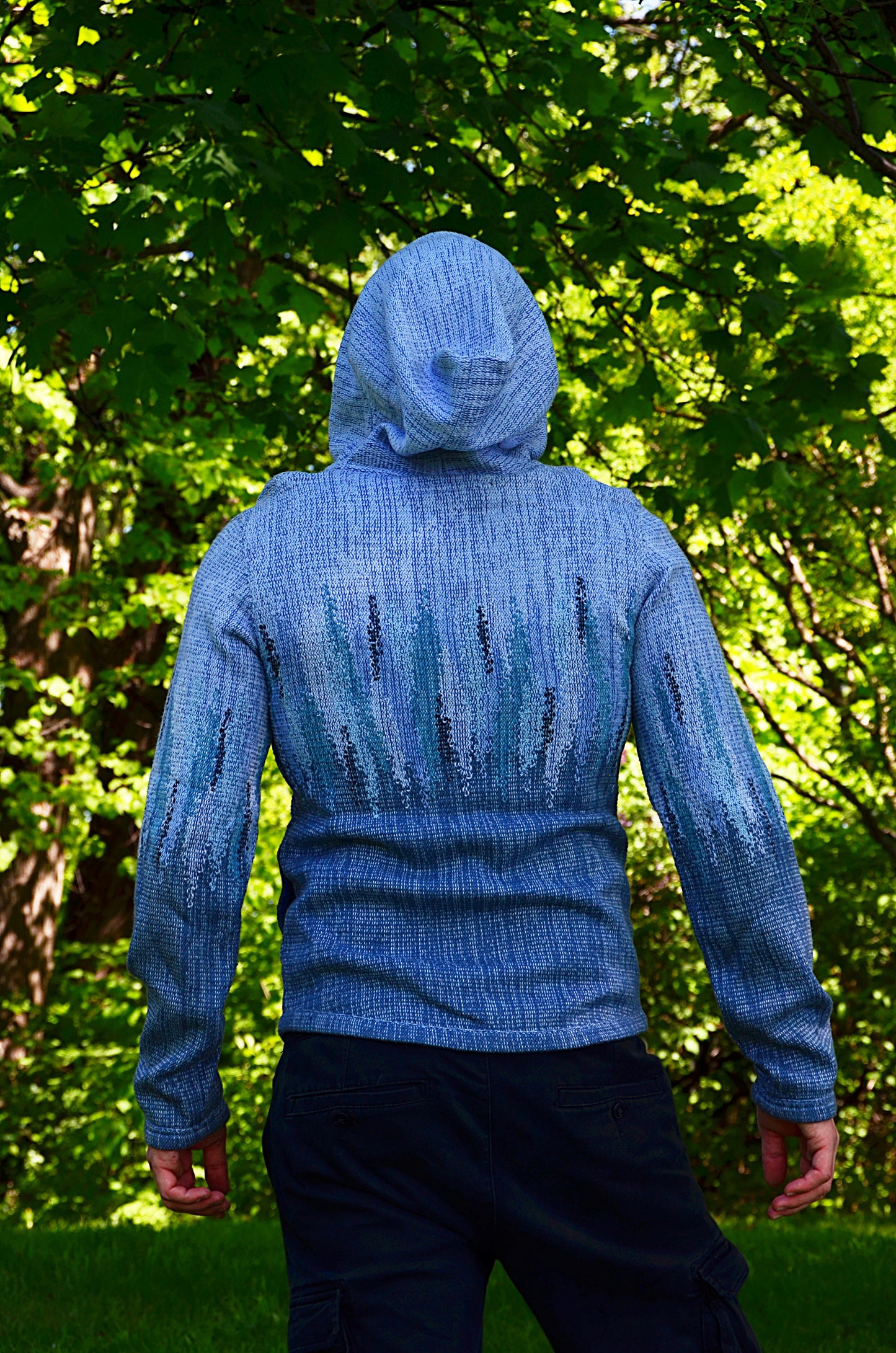 ZIP Jacket with the hood OCEAN
