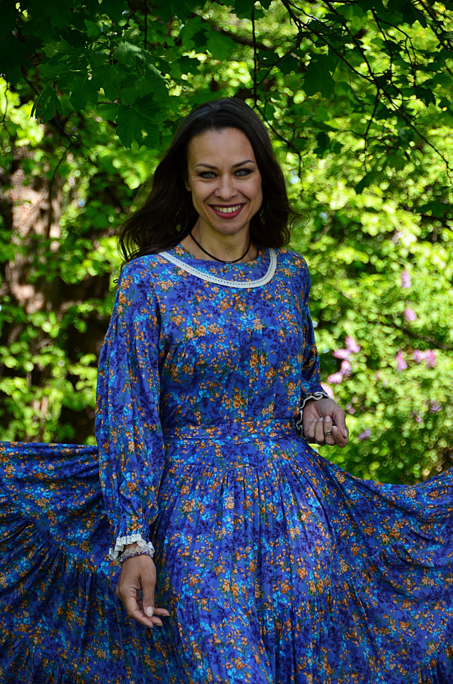 Dress Blue Floral