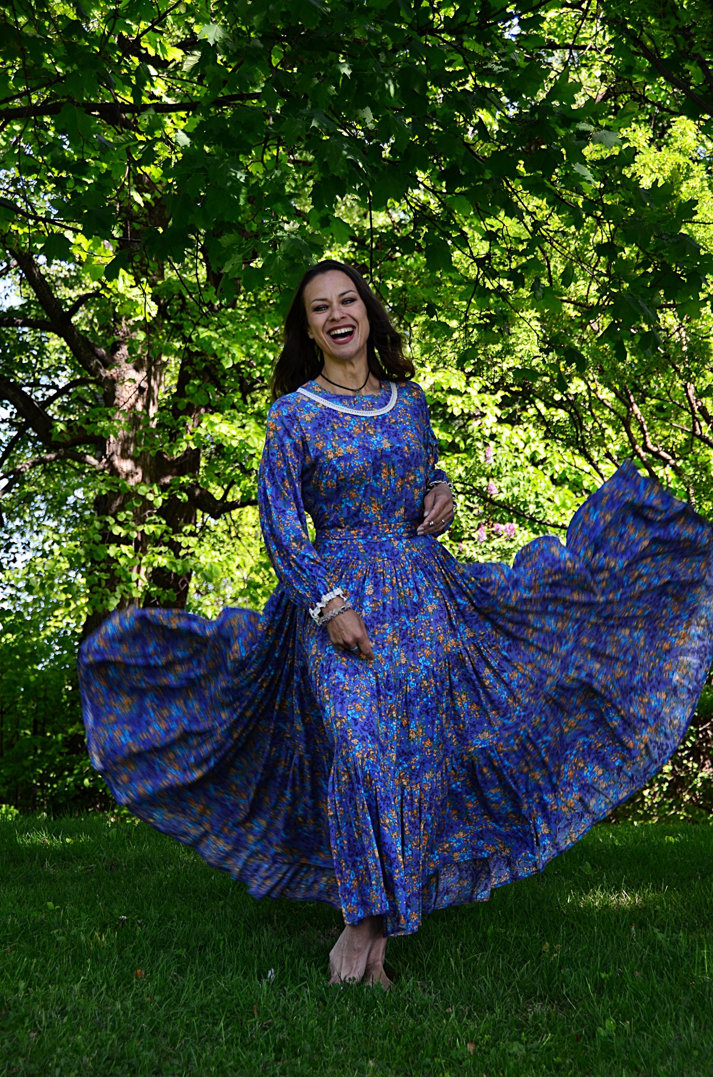 Dress Blue Floral