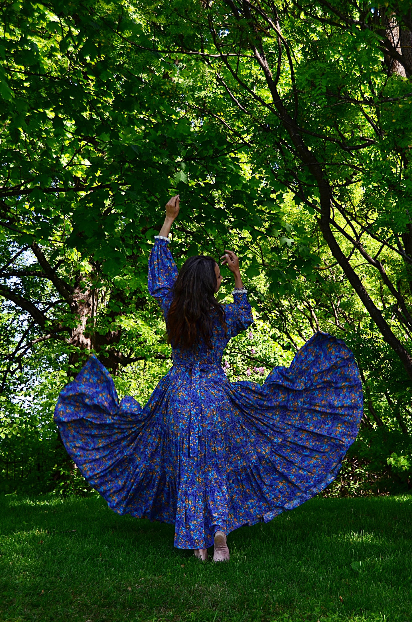 Dress Blue Floral