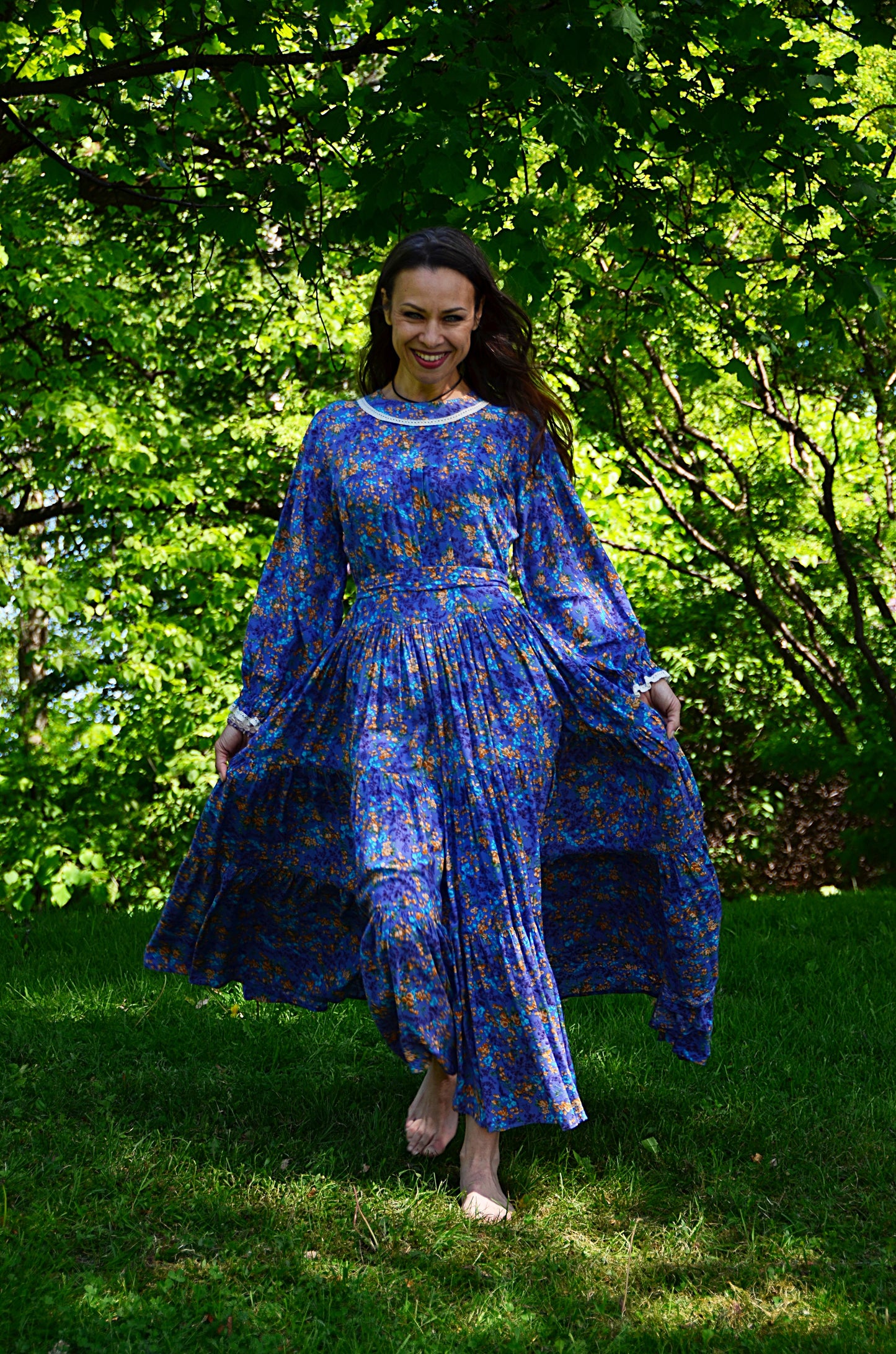 Dress Blue Floral