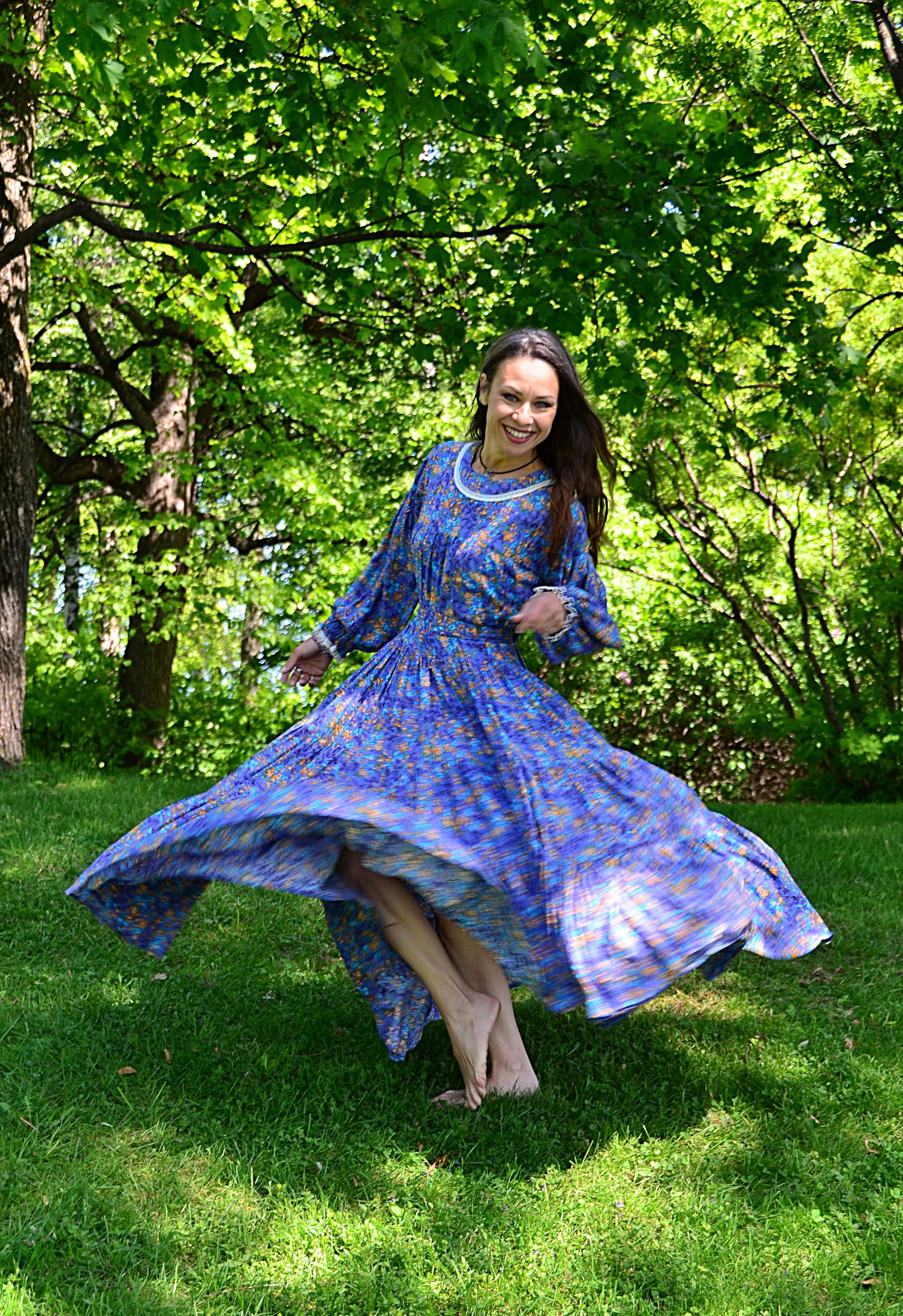 Dress Blue Floral