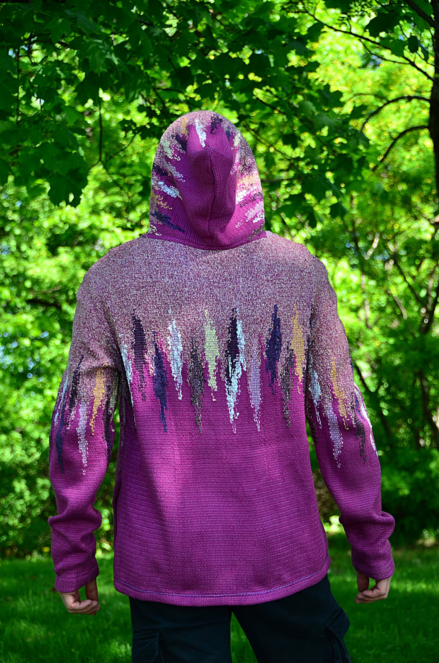 ZIP Jacket with a hood PURPLE