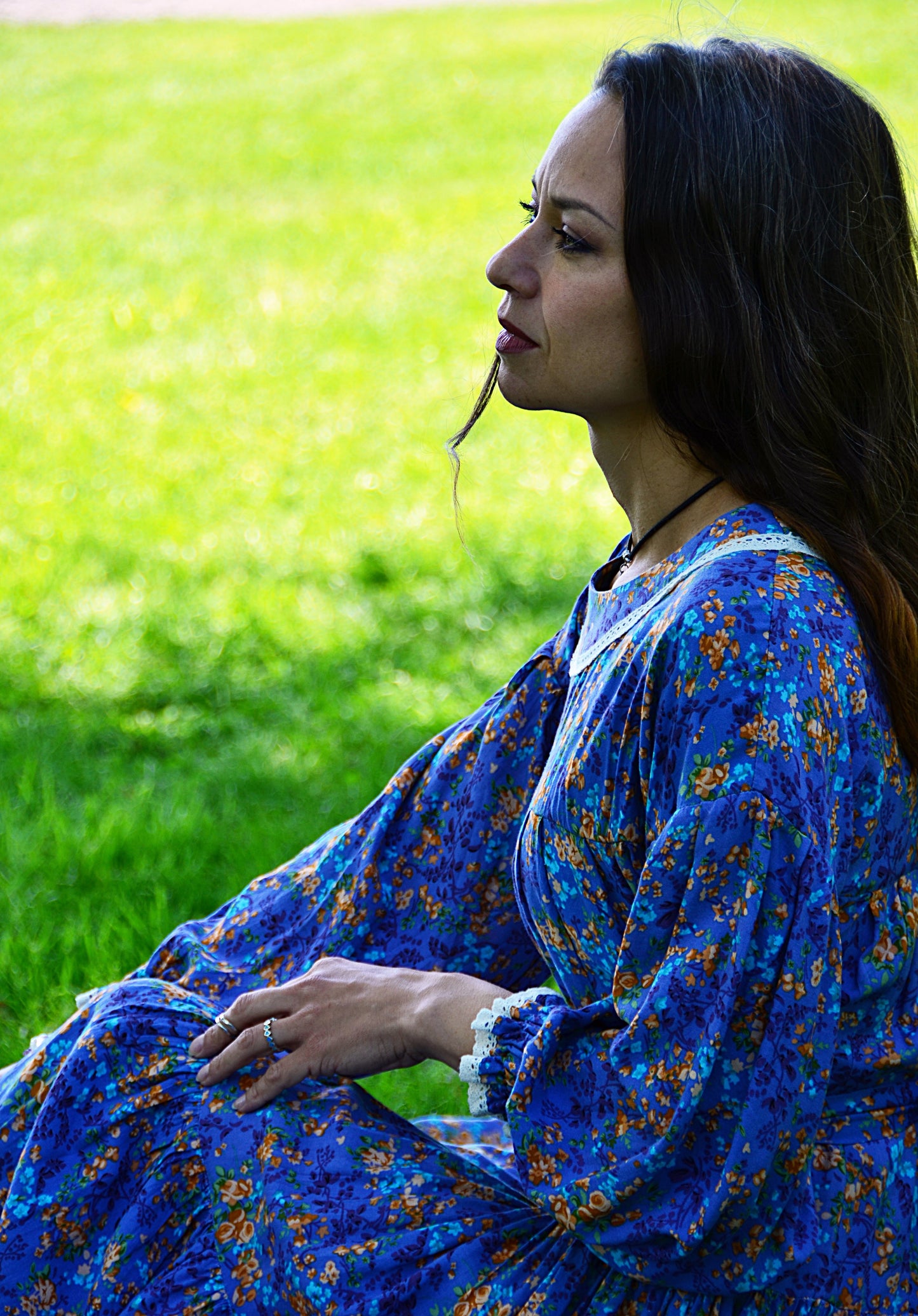 Dress Blue Floral