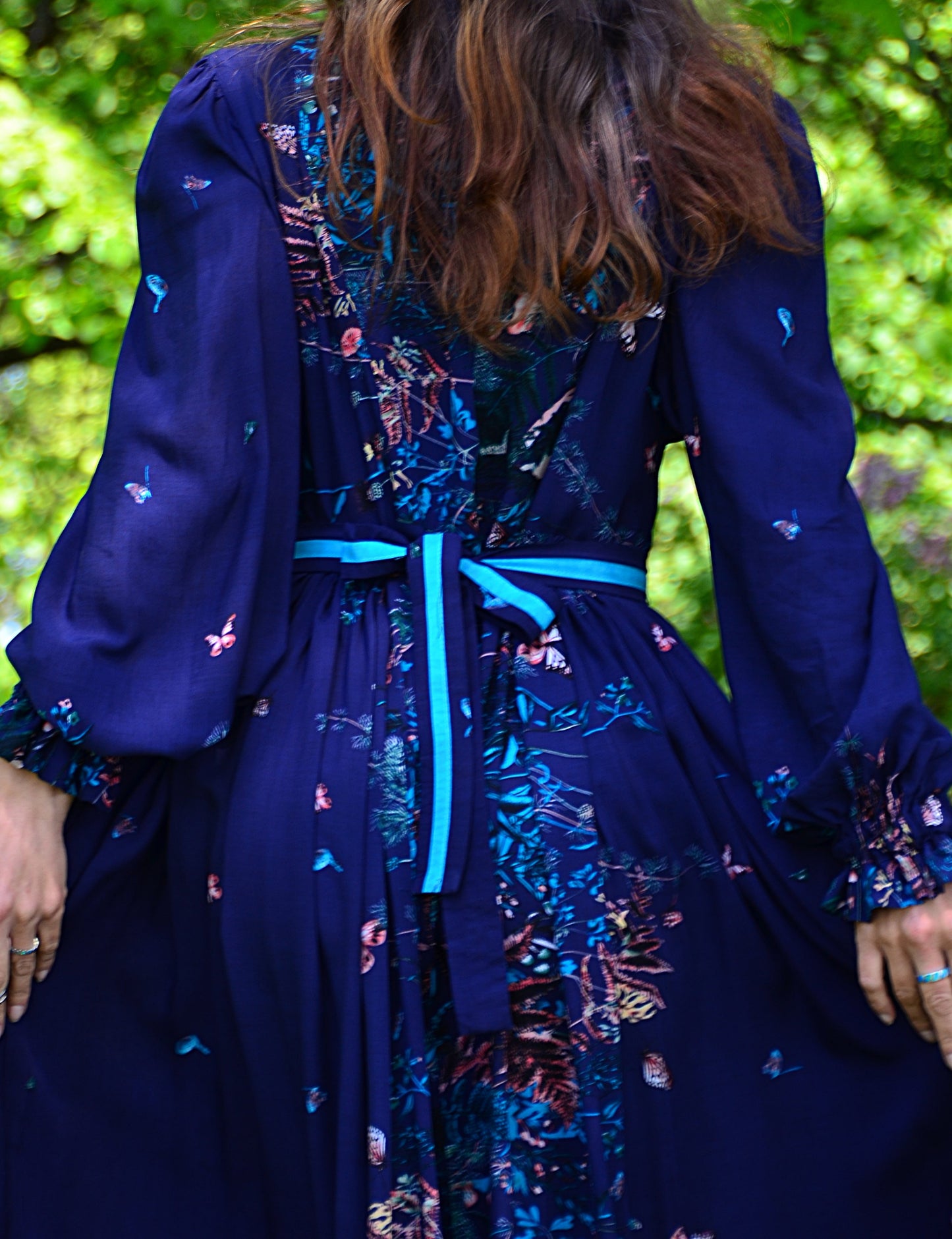 Dress Dark Blue with bottoms