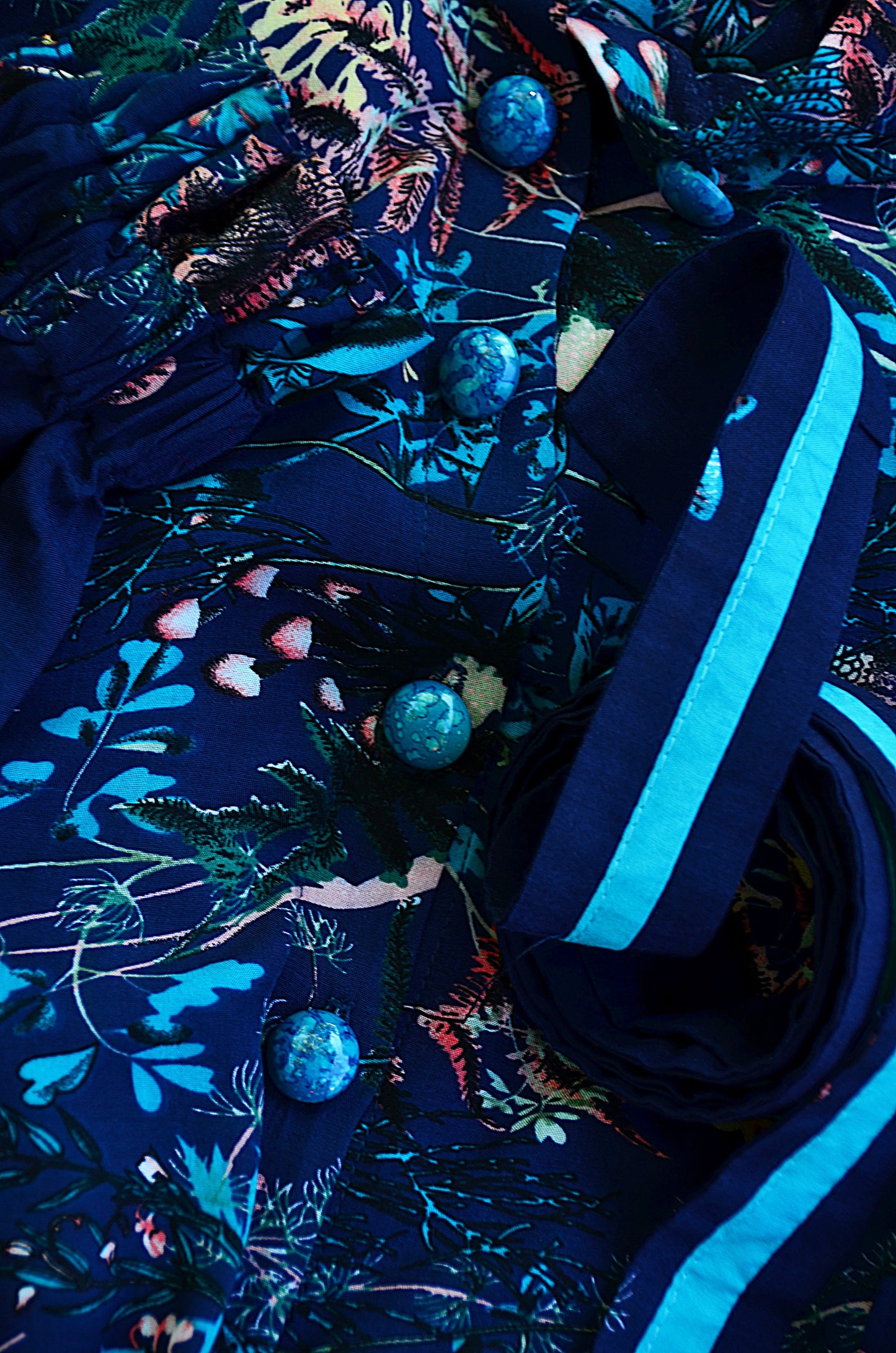 Dress Dark Blue with bottoms