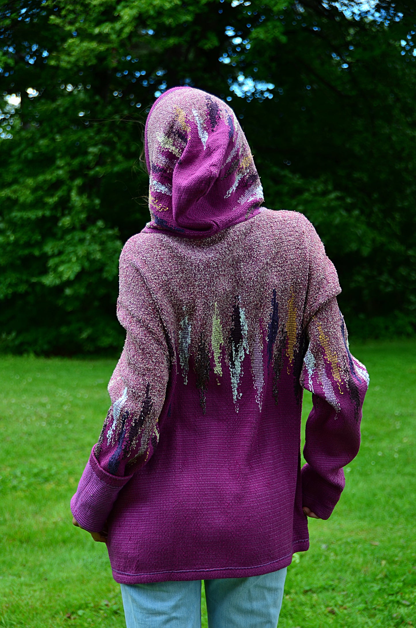 ZIP Jacket with a hood PURPLE