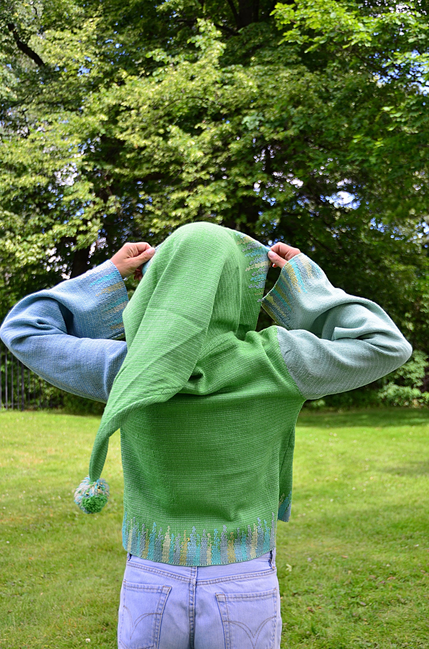 ELF Hoodie Short Light Green