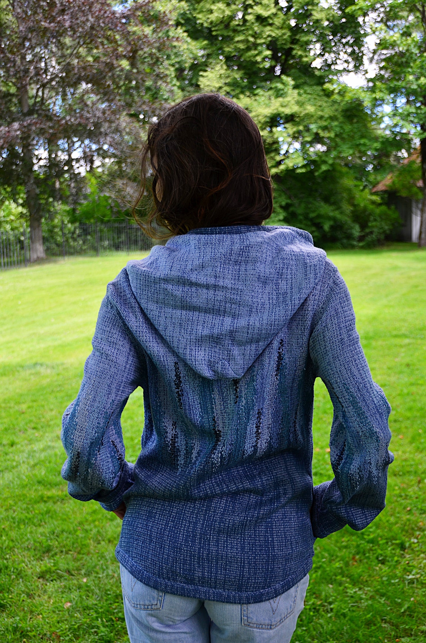 ZIP Jacket with the hood OCEAN