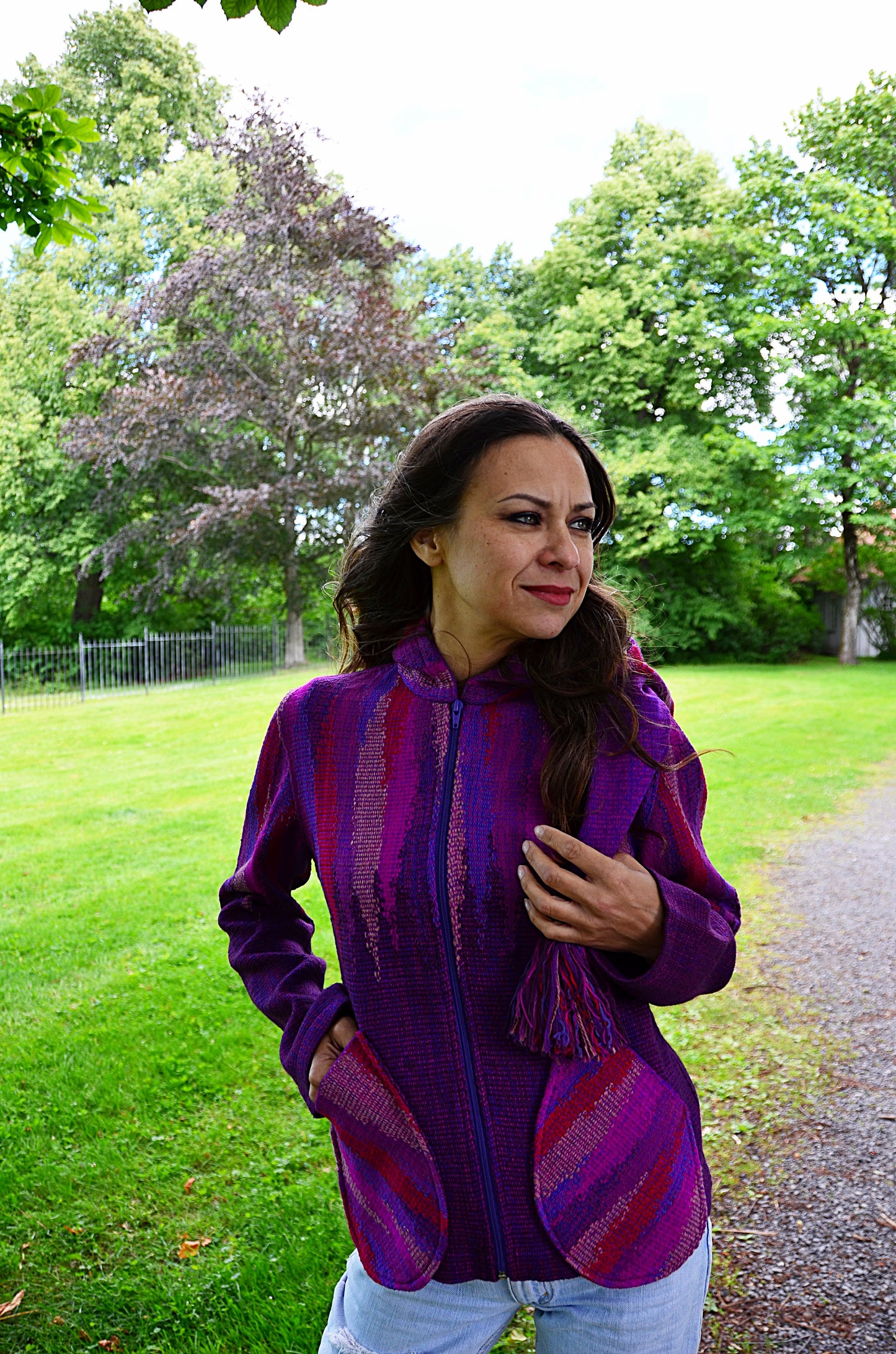 ELF Hood Jacket Bright Purple