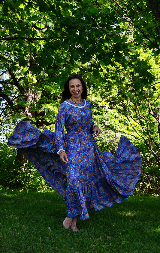 Dress Blue Floral