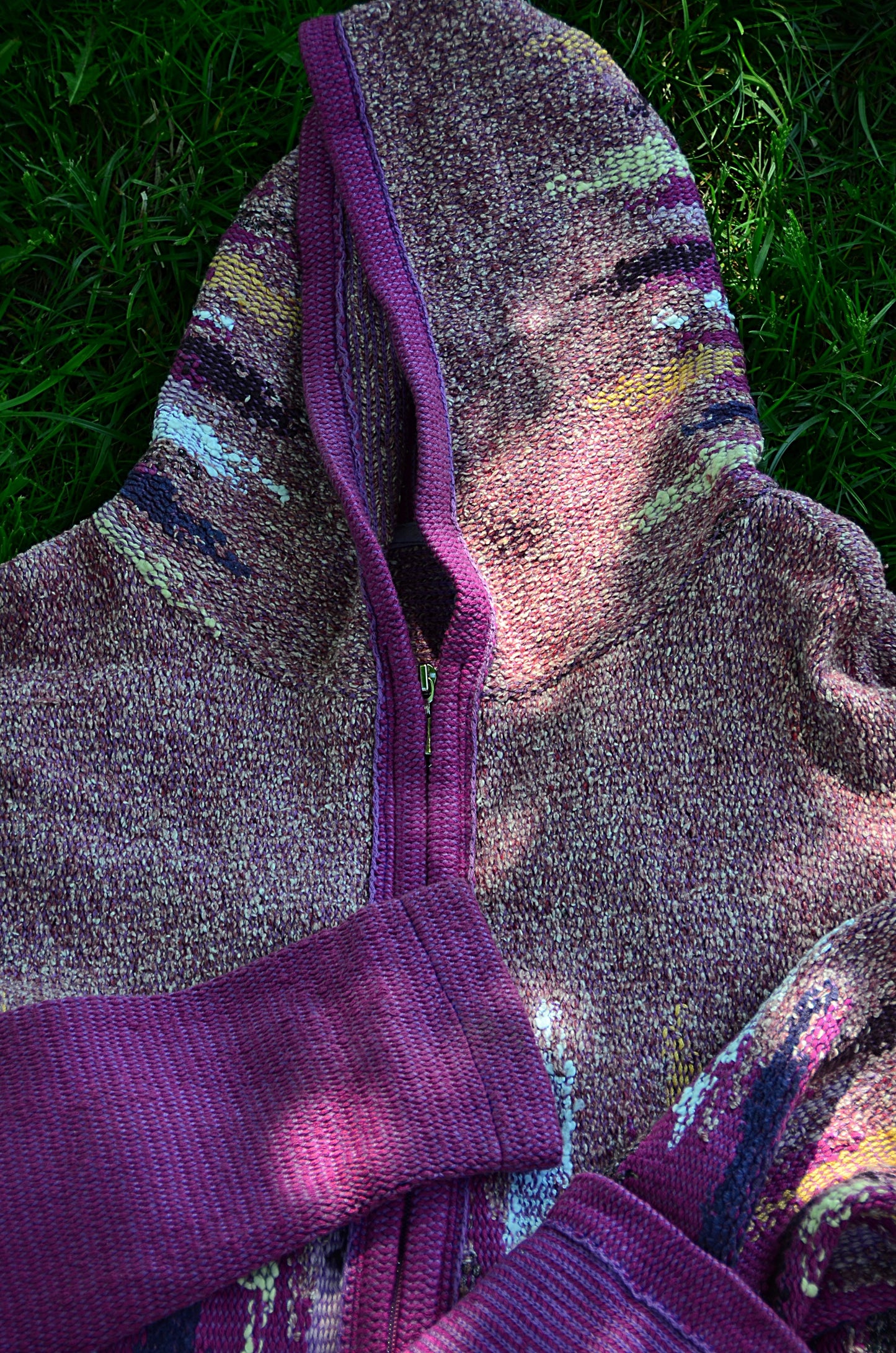 ZIP Jacket with a hood PURPLE