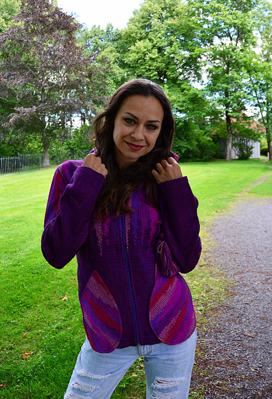 ELF Hood Jacket Bright Purple